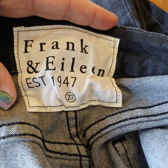 Frank & Eileen Size 27 Jeans Black SLIGO 1991 Wash, Italian Performance Denim - Picture 5 of 8